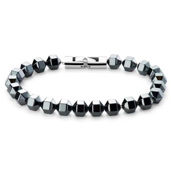 Arkai Bracelet Sanatio En Hématite Hexagonale 1