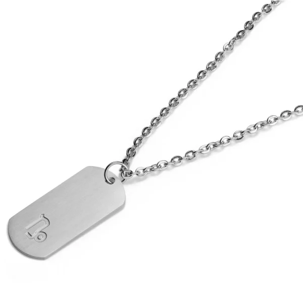 Lucleon Collier Zodiaque En Acier Argenté – Le Capricorne 5