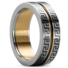 Waykins Bague En Acier Inoxydable à Rainure Dorée – 8 Mm 16
