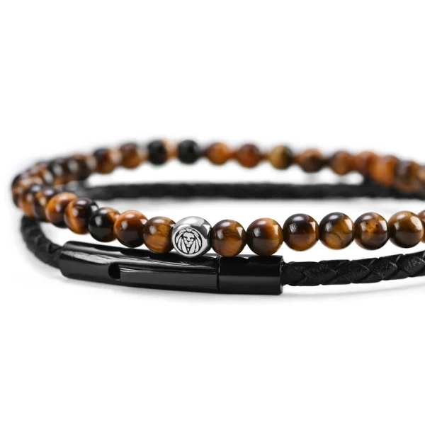 Lucleon Bracelet William Tigré Avec Perle En Argent Massif 4