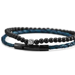 Lucleon Bracelet William 925 Noir & Bleu 12