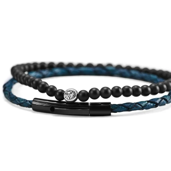 Lucleon Bracelet William 925 Noir & Bleu 4