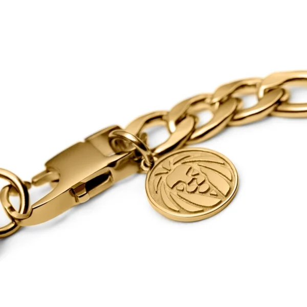 Lucleon Bracelet En Métal Doré Cosmo Amager à Maille Figaro 4