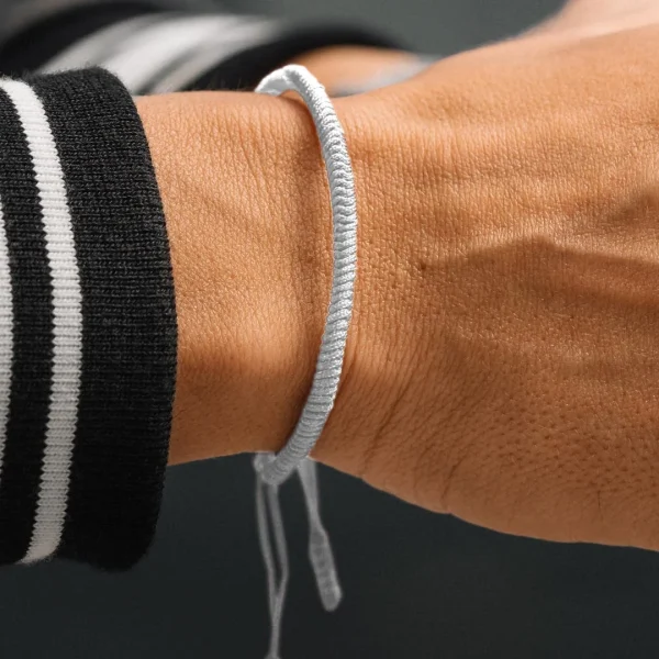 Waykins Bracelet Gris Whit à Noeud De Chance 6