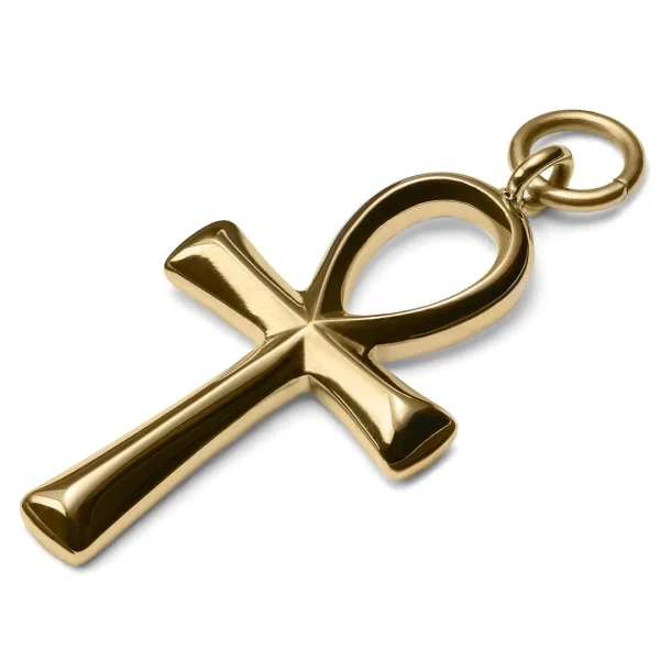 Lucleon Amulette Ankh En Acier Doré 1