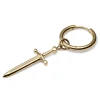 Lucleon Boucle D’oreille En Titane Doré Avec Pendentif épée 20