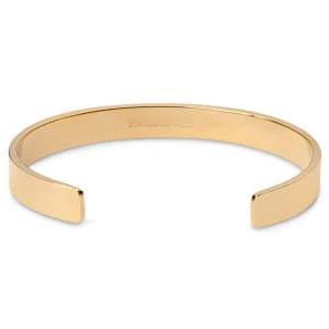 Lucleon Bracelet Manchette En Acier Doré 7