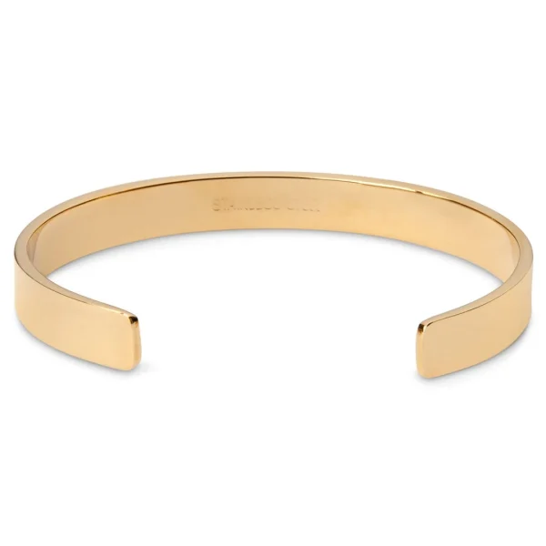 Lucleon Bracelet Manchette En Acier Doré 3