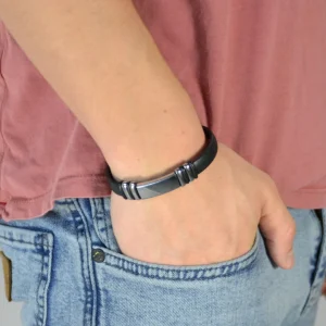 Fort Tempus Bracelet En Caoutchouc Et Brillant 10