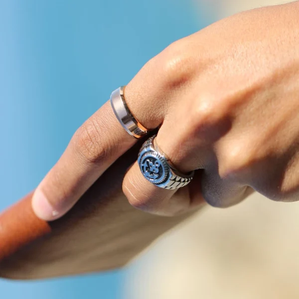 SteelCZ Bague En Acier Le Marin 6