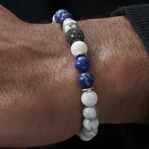 Neshraw Bracelet Bleu Et Blanc Royal 18
