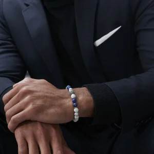 Neshraw Bracelet Royal En Pierres Blanches 14