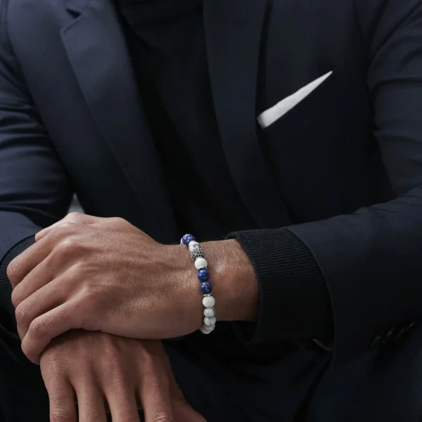 Neshraw Bracelet Royal En Pierres Blanches 5