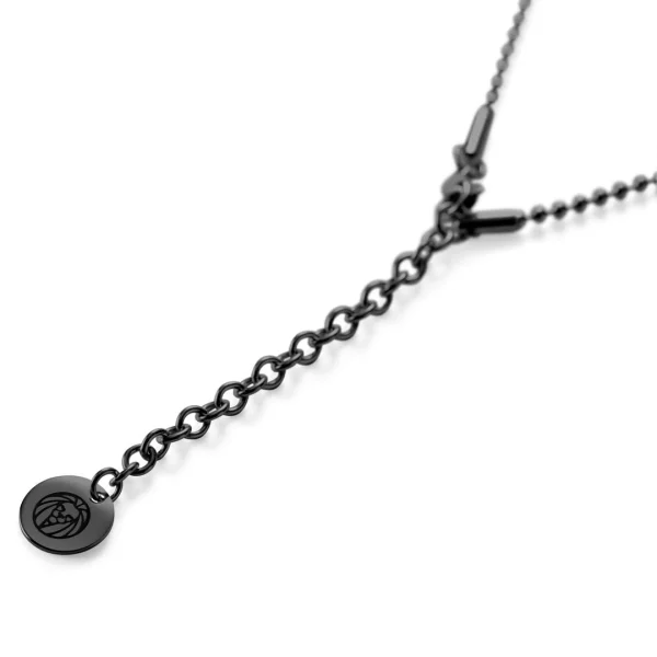 Lucleon Collier à Plaque D’identité Noire 7