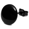 Lucleon Boucle D’oreille « bouton » En Acier Noir 10 Mm 16