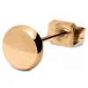 Lucleon Boucle D’oreille « bouton » En Acier Rosegold – 6 Mm 19