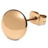 Lucleon Boucle D’oreille « bouton » En Acier Or Rose – 8 Mm 13