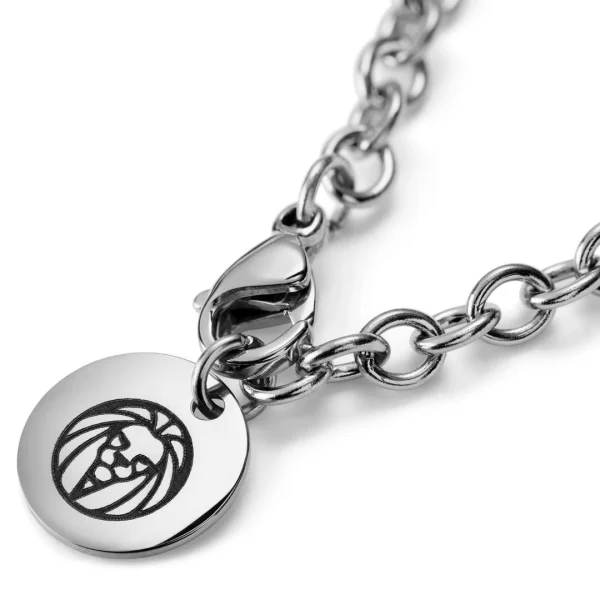 Lucleon Élégant Collier En Acier Argenté 7
