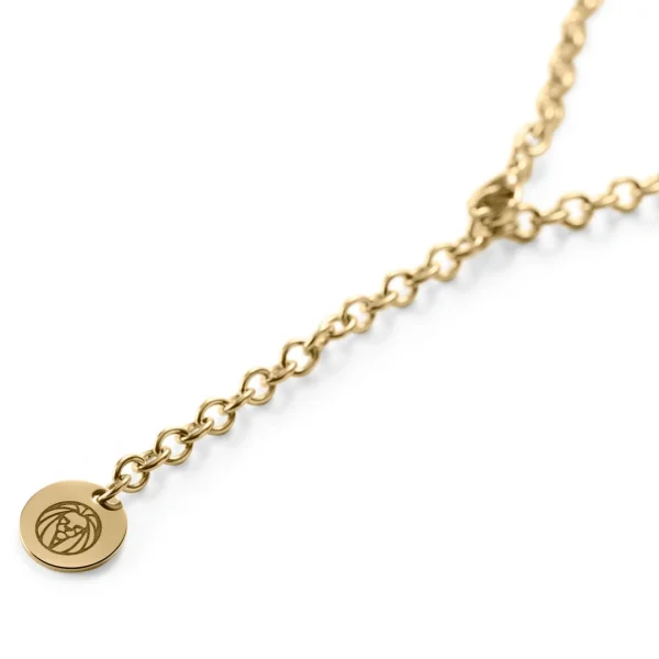 Lucleon Collier à Pendentif Plaque D’identité Militaire En Acier Doré Et Zircone 4