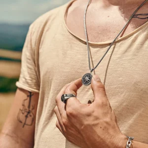 Arkai Atlas | Collier En Acier Inoxydable Argenté à Pendentif étoile Polaire 10