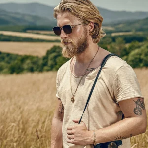 Arkai Atlas | Collier En Acier Doré à Pendentif étoile Polaire 10
