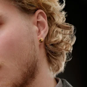Lucleon Boucle D’oreille « bouton » En Acier Or Rose – 8 Mm 11