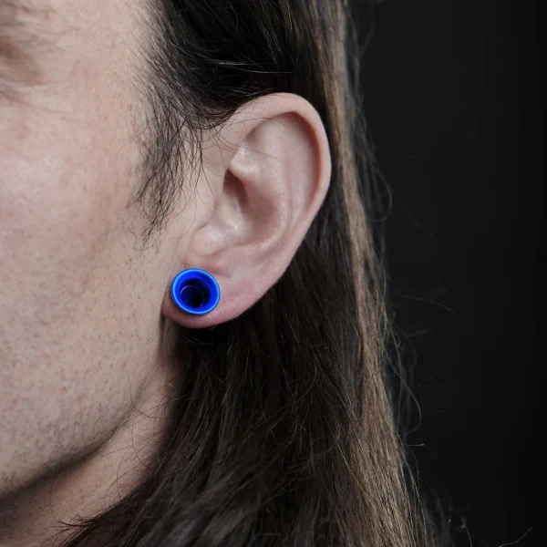 Fort Tempus Tunnel écarteur En Silicone Bleu 4