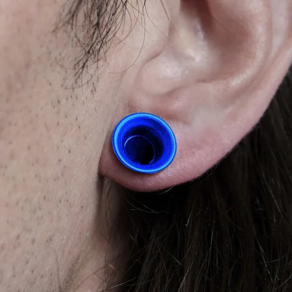 Fort Tempus Tunnel écarteur En Silicone Bleu 6