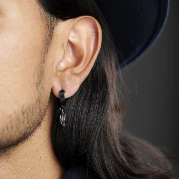 Fort Tempus Boucle D’oreille La Plume Noire 5
