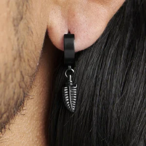 Fort Tempus Boucle D’oreille La Plume Noire 18