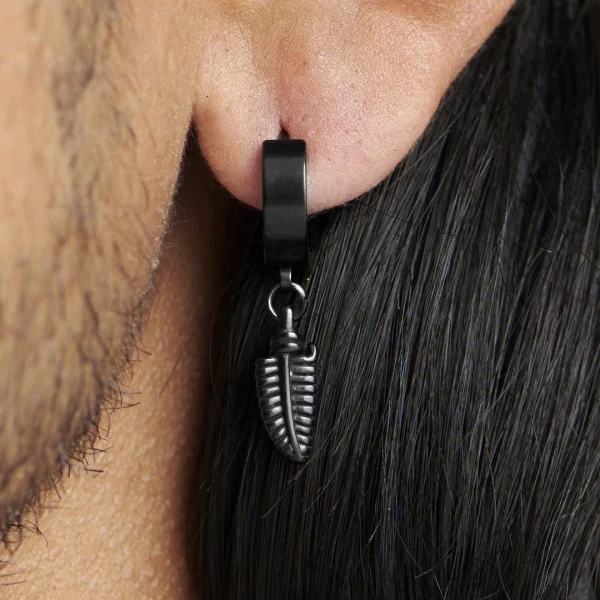 Fort Tempus Boucle D’oreille La Plume Noire 7