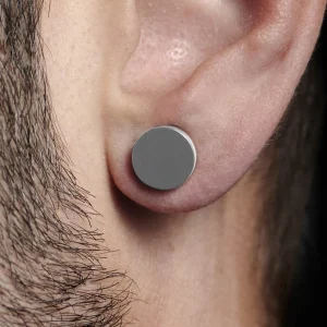 Fort Tempus Boucle D’oreille Magnétique En Acier – 10 Mm 12