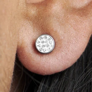 Fort Tempus Boucle D’oreille Magnétique En Zircone – 6 Mm 12
