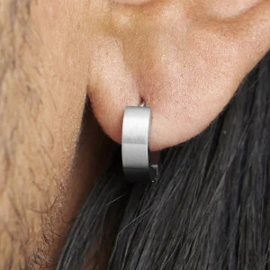 Lucleon Boucle D’oreille Plate Argentée 16