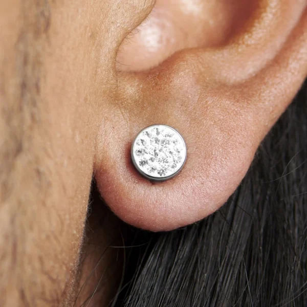 Fort Tempus Boucle D’oreille Magnétique 8 Mm En Zircone 6