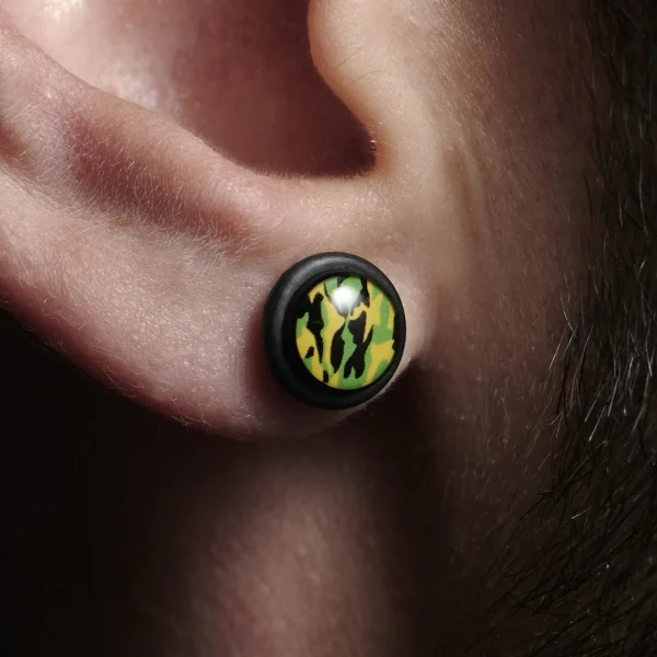 Fort Tempus Boucle D’oreille Camouflage 7 Mm 5