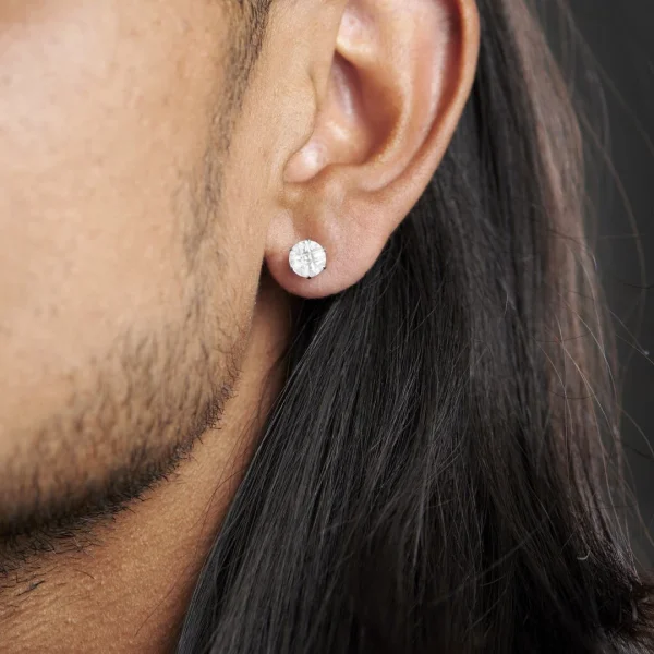 Fort Tempus Boucle D’oreille Avec Zircone Ronde 7 Mm 6