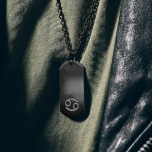 Lucleon Collier Zodiaque En Acier Gunmetal – Le Cancer 18