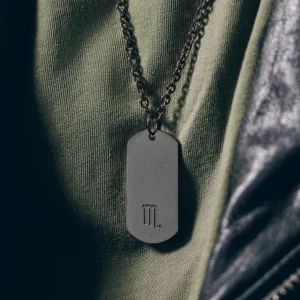 Lucleon Collier Zodiaque En Acier Gunmetal – Le Scorpion 18