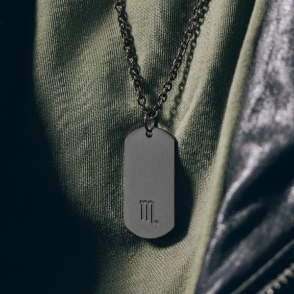 Lucleon Collier Zodiaque En Acier Gunmetal – Le Scorpion 7