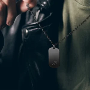Lucleon Collier Zodiaque En Acier Gunmetal – Le Sagittaire 10