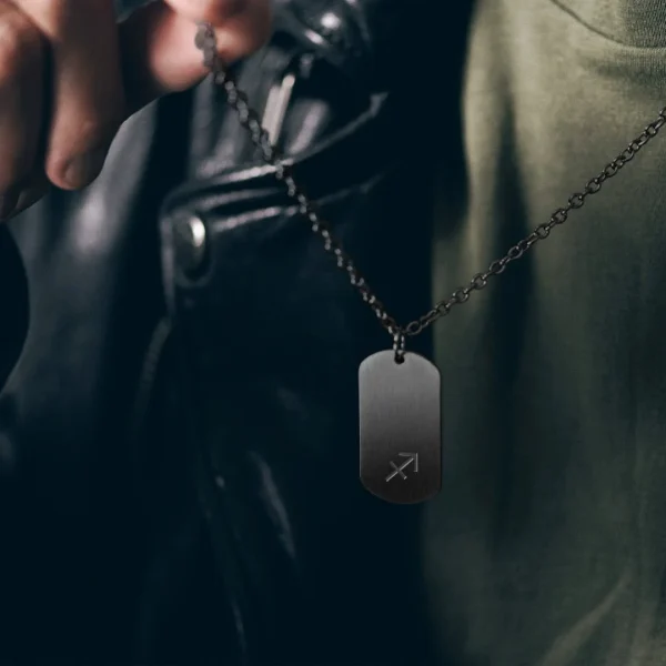 Lucleon Collier Zodiaque En Acier Gunmetal – Le Sagittaire 3