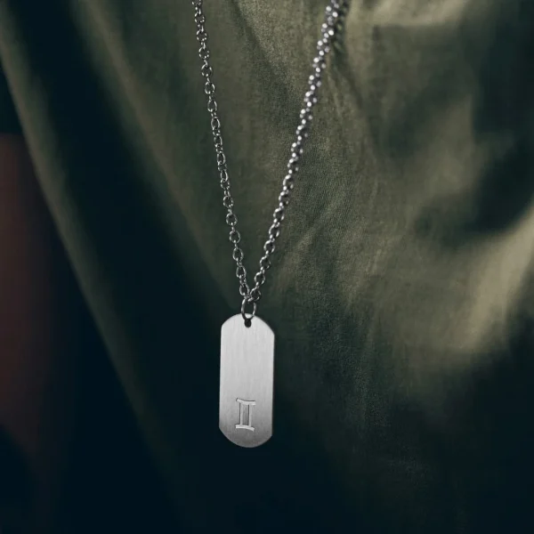 Lucleon Collier Zodiaque En Acier Argenté – Les Gémeaux 3