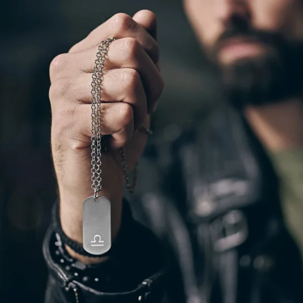 Lucleon Collier Zodiaque En Acier Argenté – La Balance 3