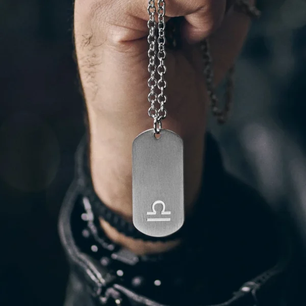 Lucleon Collier Zodiaque En Acier Argenté – La Balance 7