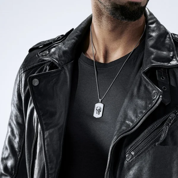 Lucleon Collier à Pendentif Argenté Icarus Damiano 3