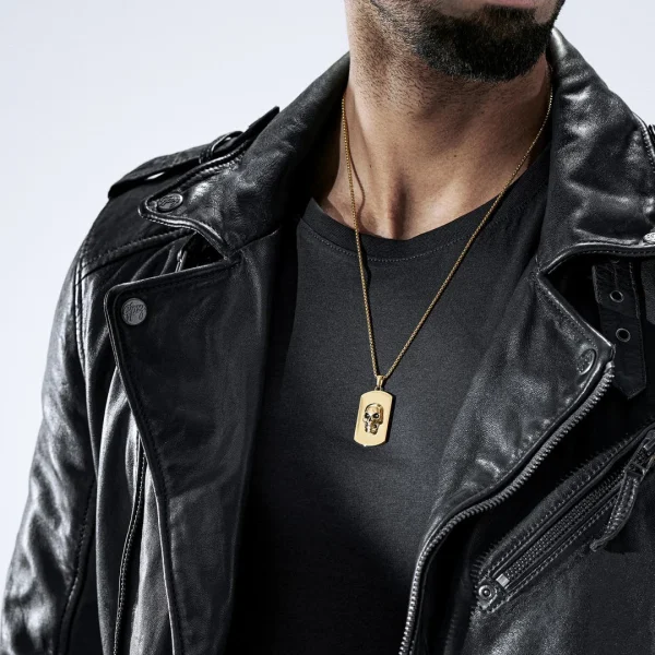 Lucleon Collier à Pendentif Doré Icarus Damiano 3