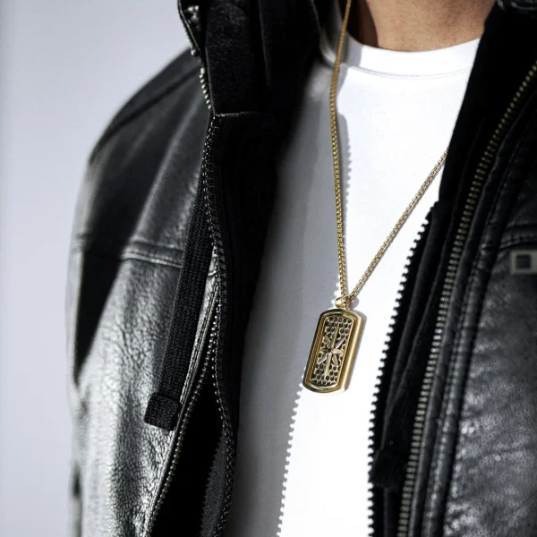 Lucleon Collier à Pendentif Doré Icarus Damiano Kayden 4