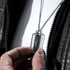 Lucleon Collier à Pendentif Argenté Icarus Damiano Kayden 10
