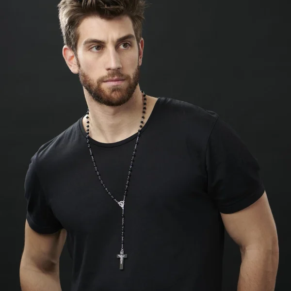 Collin Rowe Croix En Bois Noir Chapelet 5